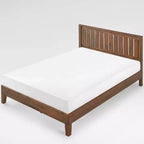 Lit plateforme en bois Vivek Deluxe avec tête de lit - Zinus