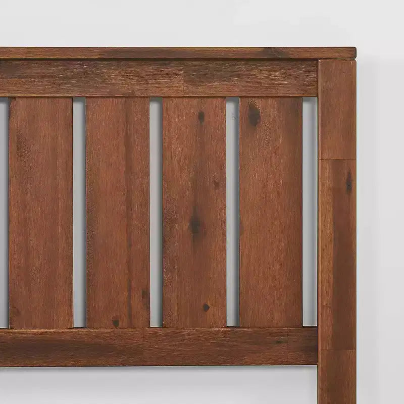 Lit plateforme en bois Vivek Deluxe avec tête de lit - Zinus