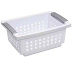 Sterilite Petit Panier Empilable Blanc avec Accents Titane (Paquet de 12) 16608006