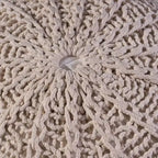 Pouf en coton tricoté Corisande - Christopher Knight Home