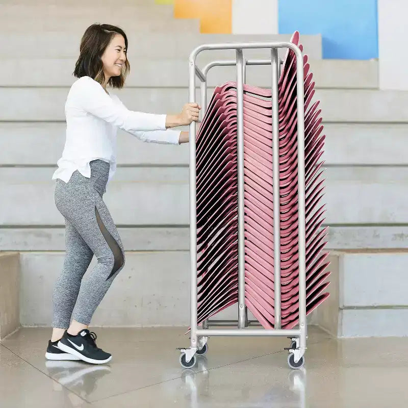 ECR4Kids Le bureau portable Surf avec chariot de rangement mobile, lot de 30