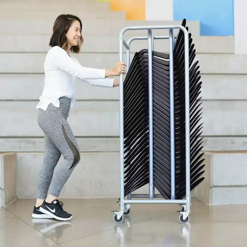 ECR4Kids Le bureau portable Surf avec chariot de rangement mobile, lot de 30