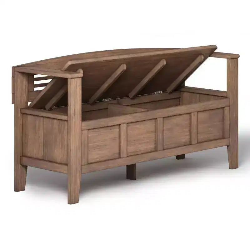 Banc de rangement en bois massif 48 Chandler - Wyndenhall