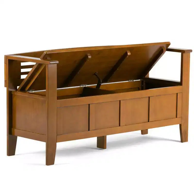 Banc de rangement en bois massif 48 Chandler - Wyndenhall