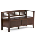 48 Chandler Solid Wood Entryway Storage Bench - Wyndenhall