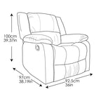 Fauteuil inclinable manuel Prescott - Relax A Lounger
