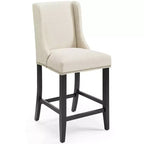 Tabouret de bar à hauteur de comptoir Baron en tissu rembourré - Modway