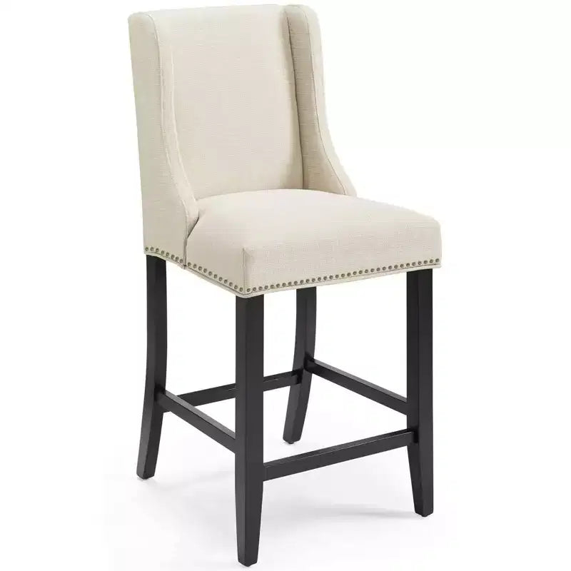 Tabouret de bar à hauteur de comptoir Baron en tissu rembourré - Modway