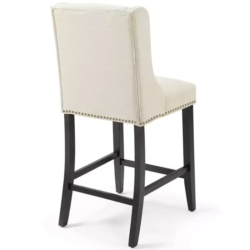 Tabouret de bar à hauteur de comptoir Baron en tissu rembourré - Modway