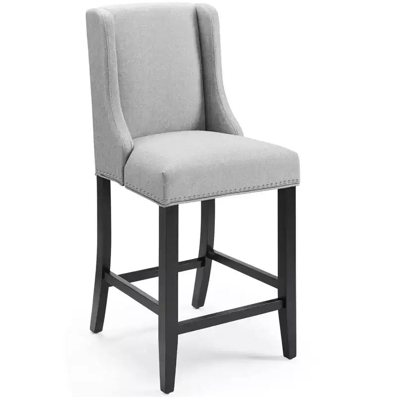Tabouret de bar à hauteur de comptoir Baron en tissu rembourré - Modway