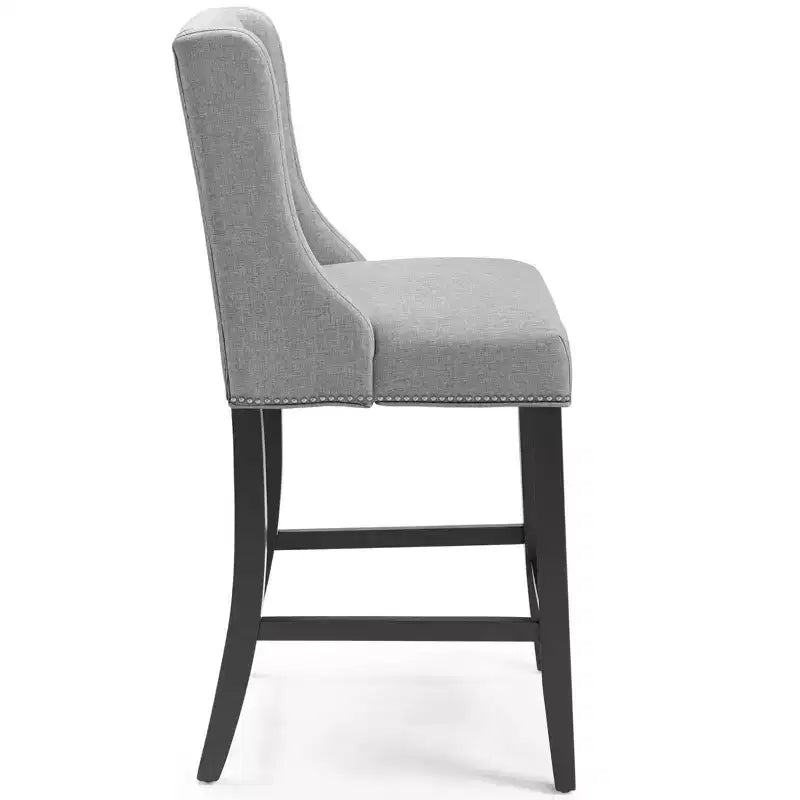 Tabouret de bar à hauteur de comptoir Baron en tissu rembourré - Modway