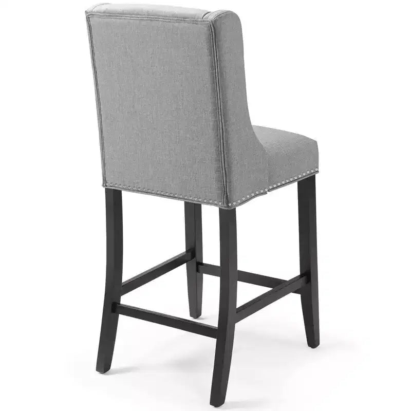 Tabouret de bar à hauteur de comptoir Baron en tissu rembourré - Modway