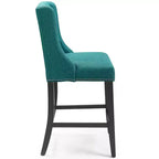 Tabouret de bar à hauteur de comptoir Baron en tissu rembourré - Modway