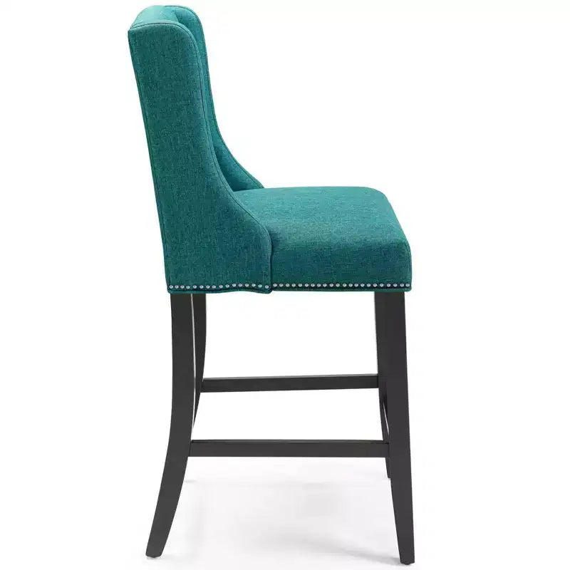 Tabouret de bar à hauteur de comptoir Baron en tissu rembourré - Modway