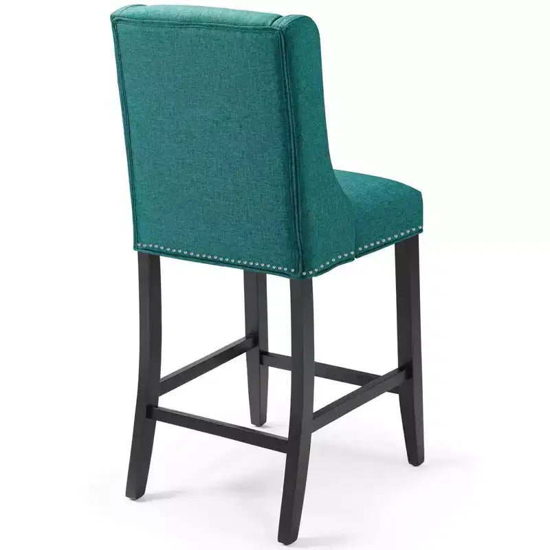 Tabouret de bar à hauteur de comptoir Baron en tissu rembourré - Modway