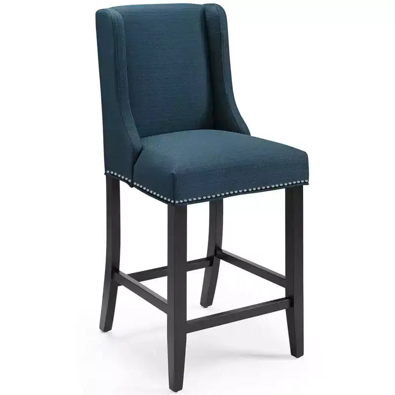 Tabouret de bar à hauteur de comptoir Baron en tissu rembourré - Modway