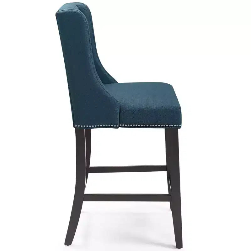 Tabouret de bar à hauteur de comptoir Baron en tissu rembourré - Modway