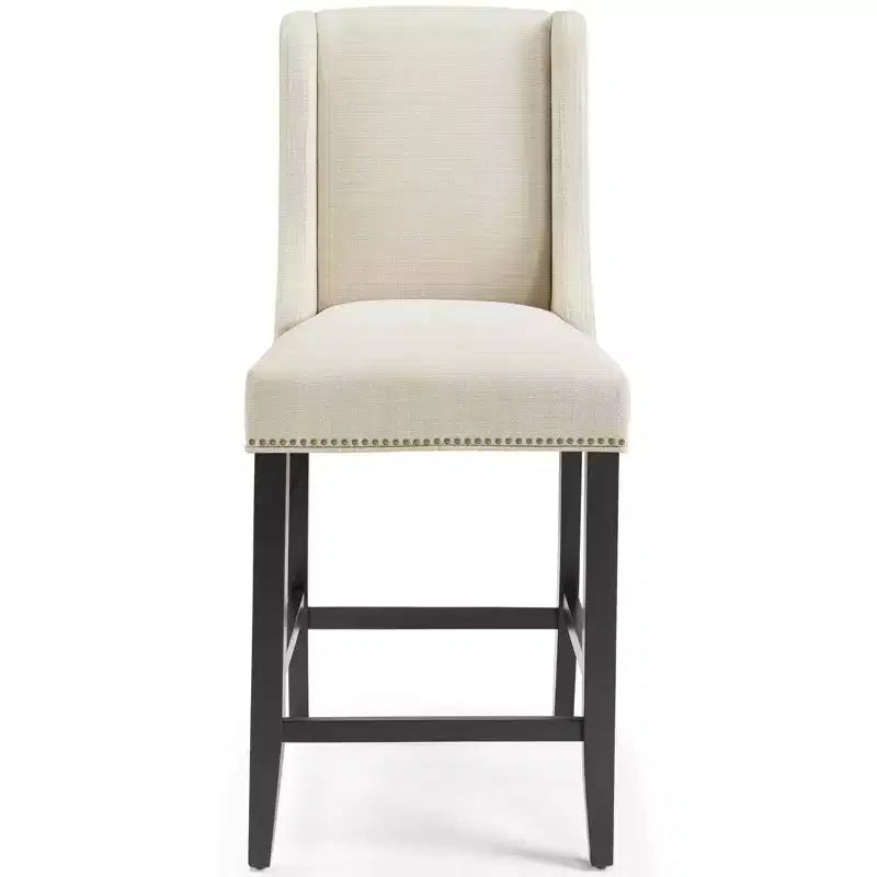 Tabouret de bar à hauteur de comptoir Baron en tissu rembourré - Modway