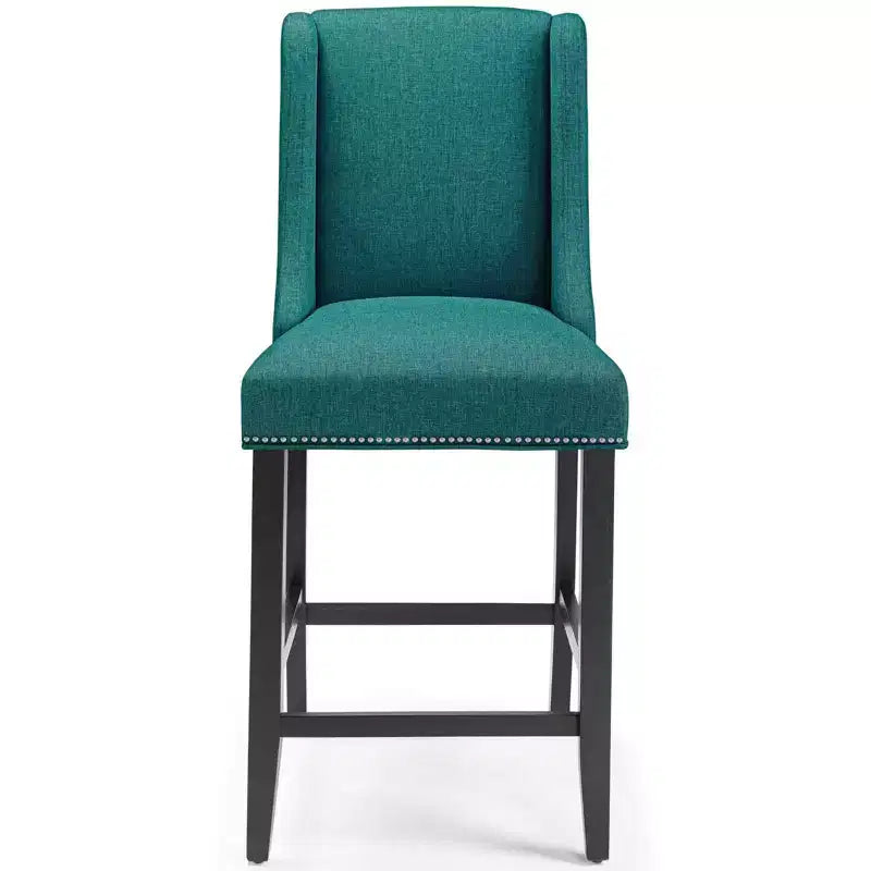 Tabouret de bar à hauteur de comptoir Baron en tissu rembourré - Modway