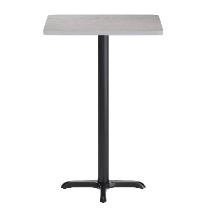 Flash Furniture Plateau de table rectangulaire stratifié 24 x 30 avec base de table hauteur bar 22 x 22
