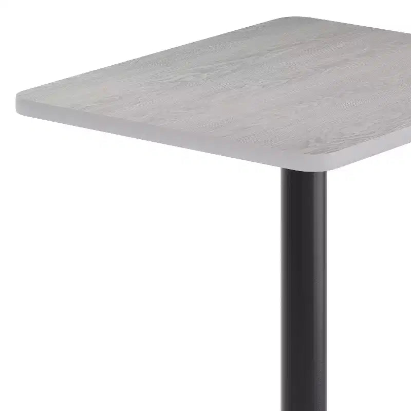Flash Furniture Plateau de table rectangulaire stratifié 24 x 30 avec base de table hauteur bar 22 x 22