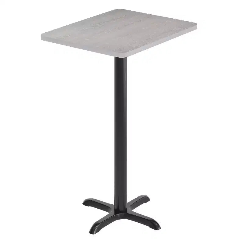 Flash Furniture Plateau de table rectangulaire stratifié 24 x 30 avec base de table hauteur bar 22 x 22
