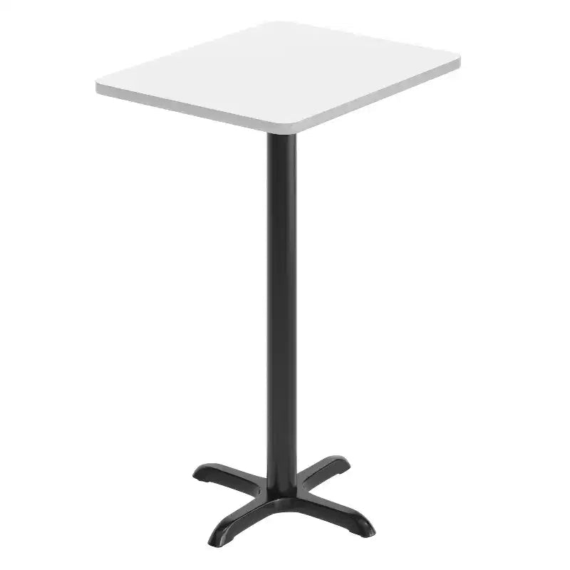 Flash Furniture Plateau de table rectangulaire stratifié 24 x 30 avec base de table hauteur bar 22 x 22