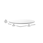 Plateau de table rond Flash Furniture 42 avec plateau réversible en stratifié