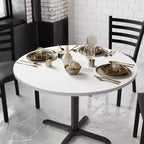 Plateau de table rond Flash Furniture 42 avec plateau réversible en stratifié