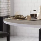 Plateau de table rond Flash Furniture 42 avec plateau réversible en stratifié