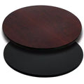 Plateau de table rond Flash Furniture 42 avec plateau réversible en stratifié