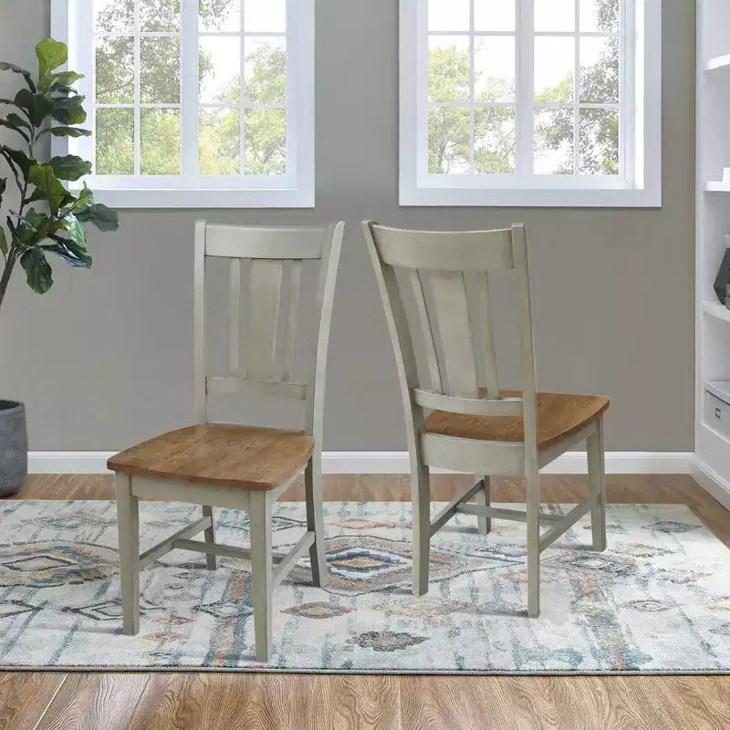 Set of 2 San Remo Splatback Chairs - International Concepts