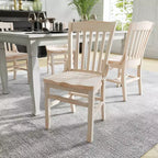 Chaise de restaurant en bois à dossier écolier de la série HERCULES de Flash Furniture