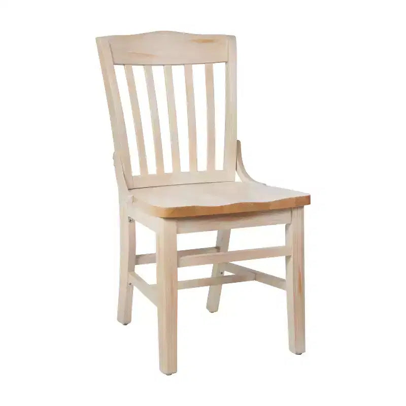 Chaise de restaurant en bois à dossier écolier de la série HERCULES de Flash Furniture