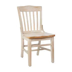 Chaise de restaurant en bois à dossier écolier de la série HERCULES de Flash Furniture