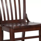 Chaise de restaurant en bois à dossier écolier de la série HERCULES de Flash Furniture
