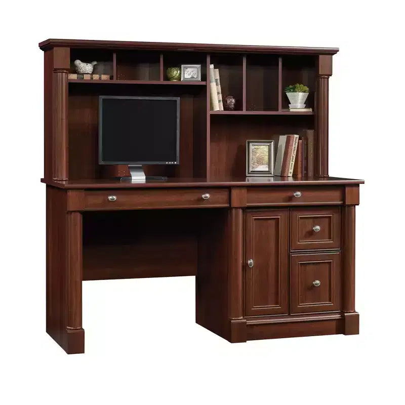 Palladia Computer Desk and Hutch - Sauder