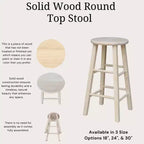 Tabouret de bar rond non fini - International Concepts