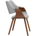 Chaise de salle à manger Studio 55D en tissu gris et bois de hêtre Westin