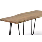 Table basse/Banc Carolina Living Langdon à bord vif