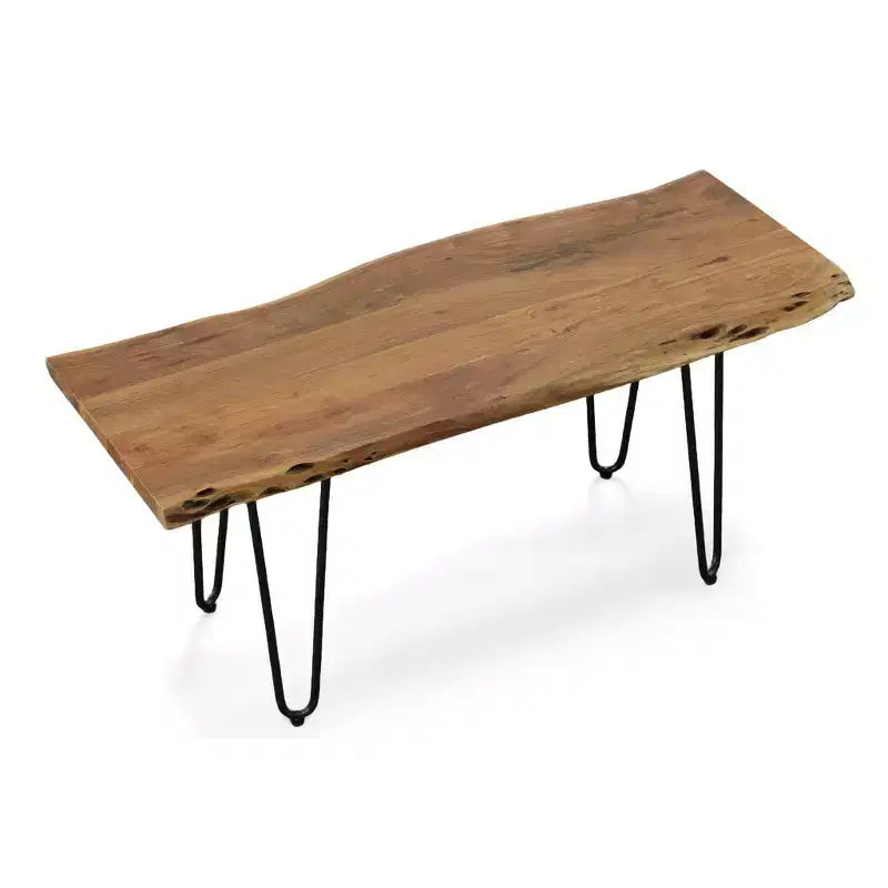 Table basse/Banc Carolina Living Langdon à bord vif