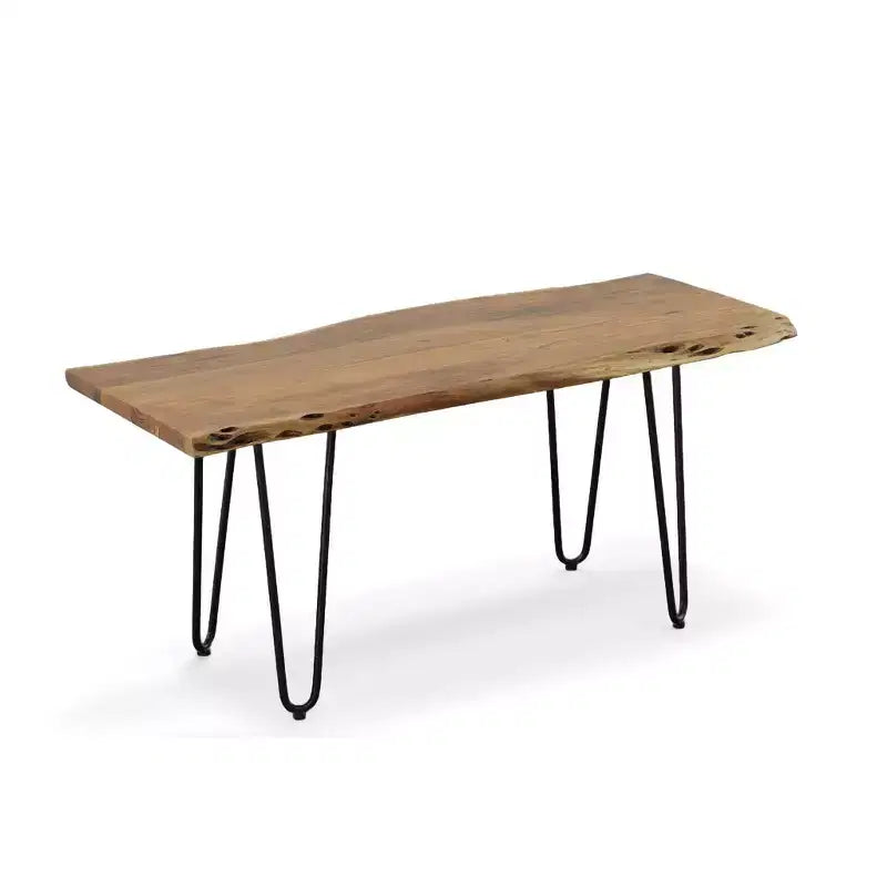 Table basse/Banc Carolina Living Langdon à bord vif