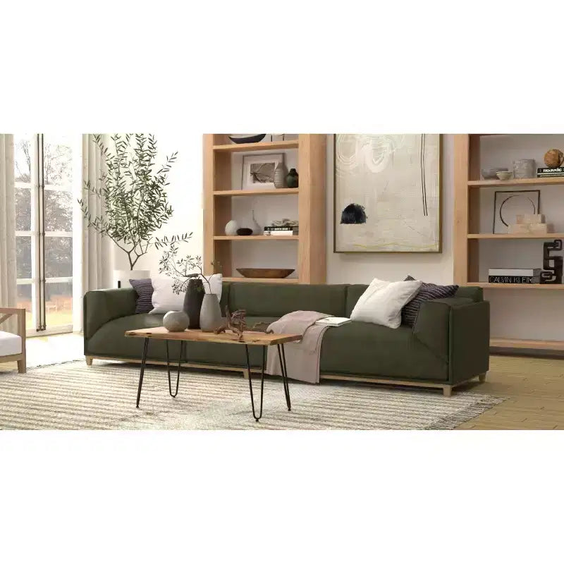 Table basse/Banc Carolina Living Langdon à bord vif