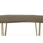 Table basse/Banc Carolina Living Langdon à bord vif