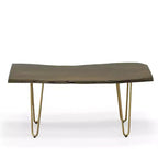 Table basse/Banc Carolina Living Langdon à bord vif