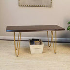 Table basse/Banc Carolina Living Langdon à bord vif
