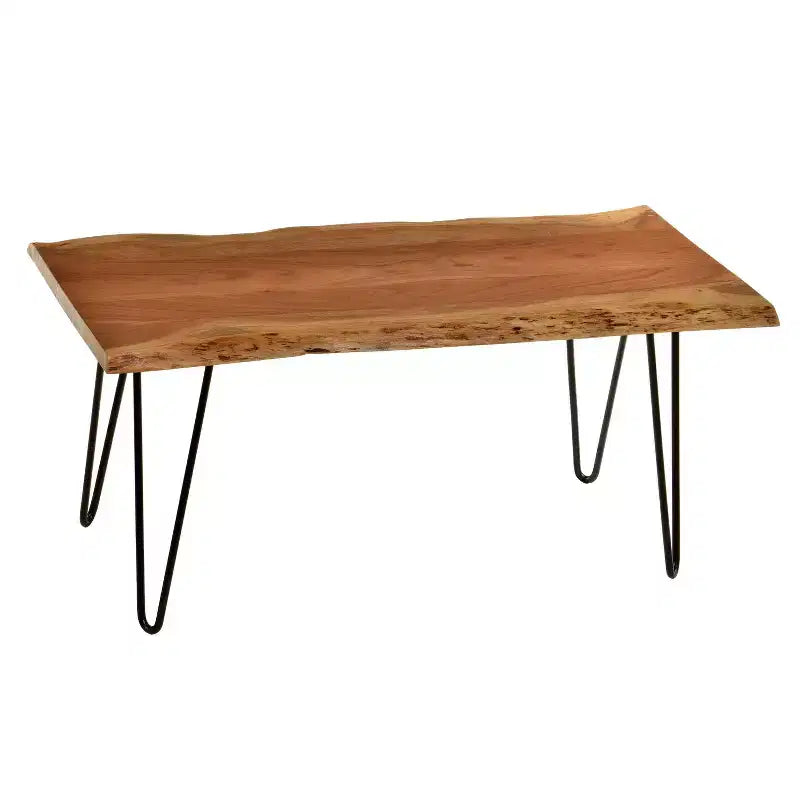 Table basse/Banc Carolina Living Langdon à bord vif