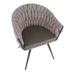 Chaise contemporaine Matisse tressée - LumiSource