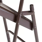 Lot de 4 Chaises Pliantes de Luxe en Acier Triple Renfort - Hampden Furnishings