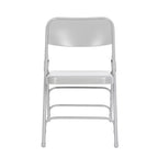 Lot de 4 Chaises Pliantes de Luxe en Acier Triple Renfort - Hampden Furnishings